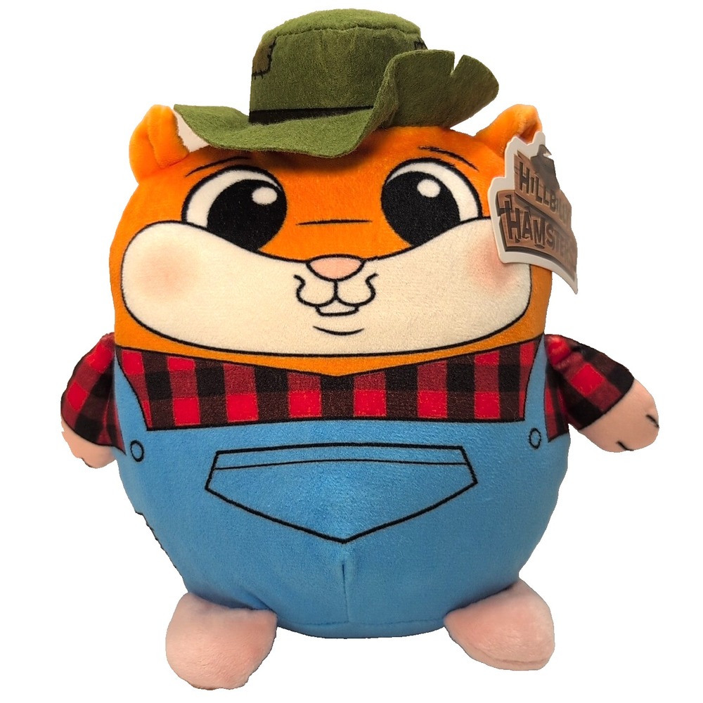 Hillbilly Hamsters Plush In Overalls & Hat By Good Stuff New with Tag